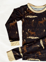 Up On The Allagash Two Piece | Maine Moose Pajamas