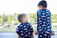 First Haul Dark Blue Two Piece | Maine Lobster Pajamas