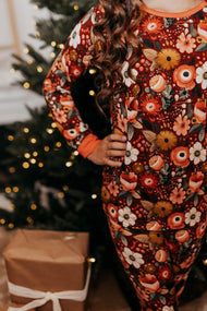 Red Floral Two Piece