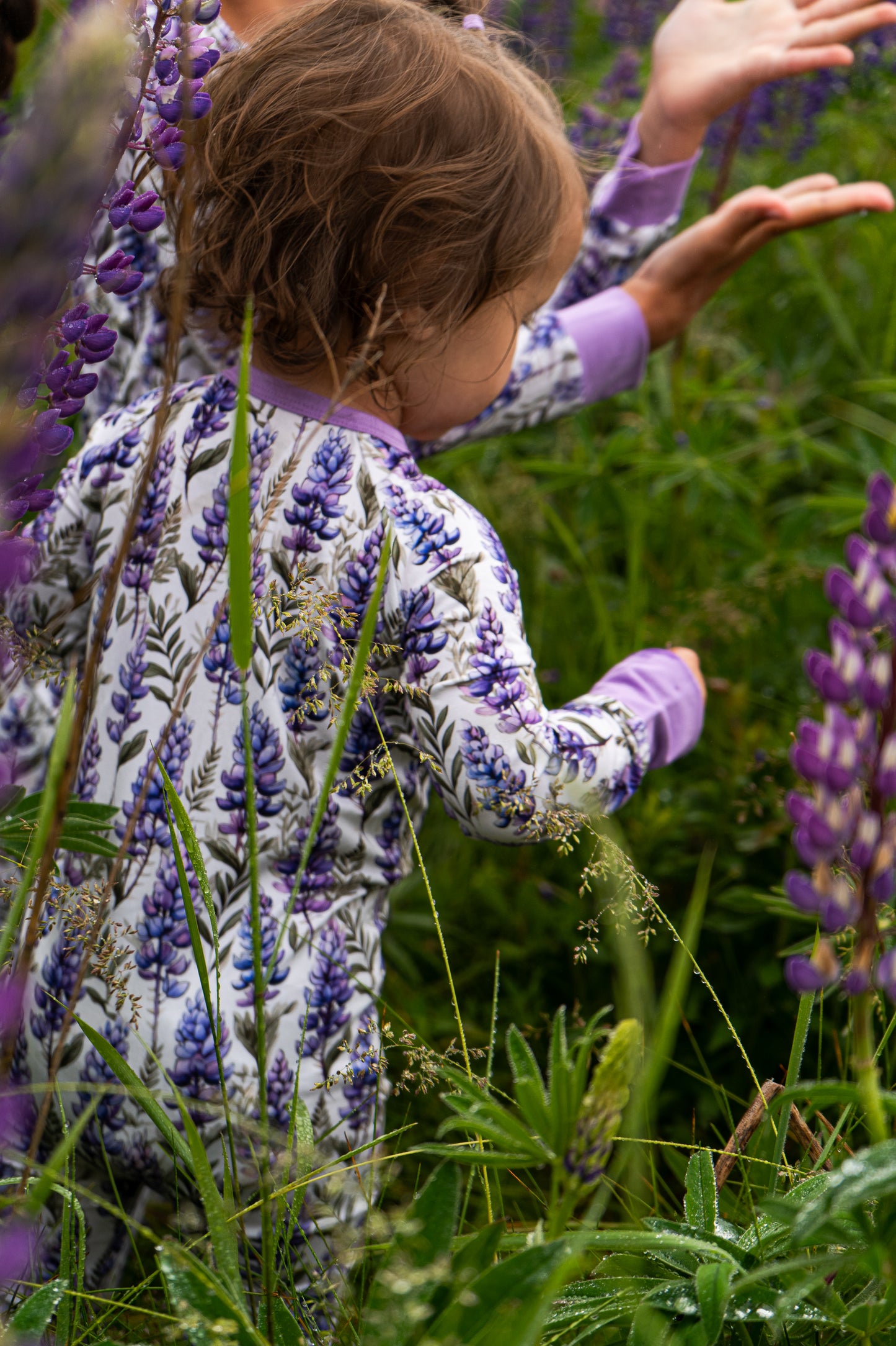 Lupine Fields Zippy | Maine Lupine Pajamas