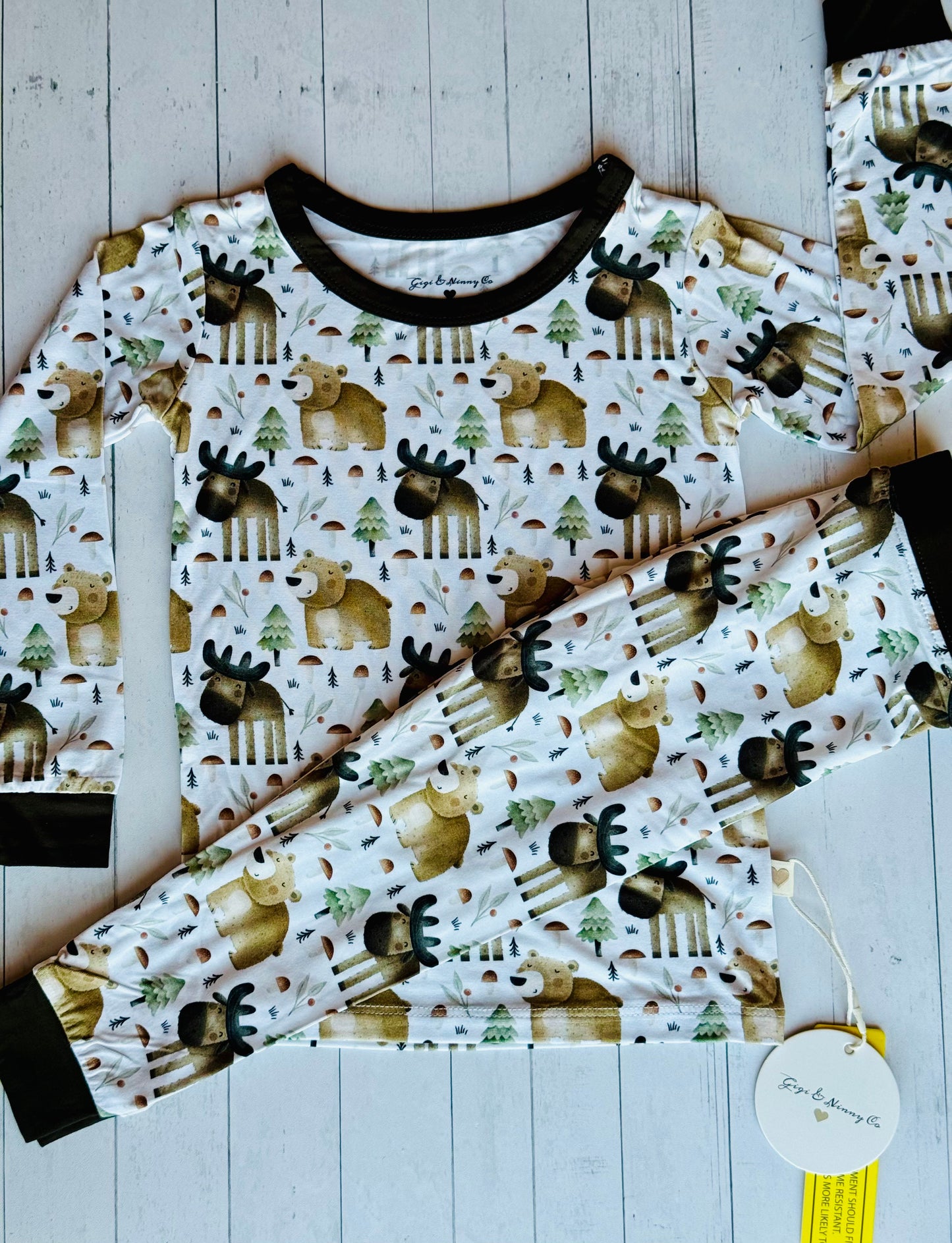 Beary Sleepy Moose Two Piece