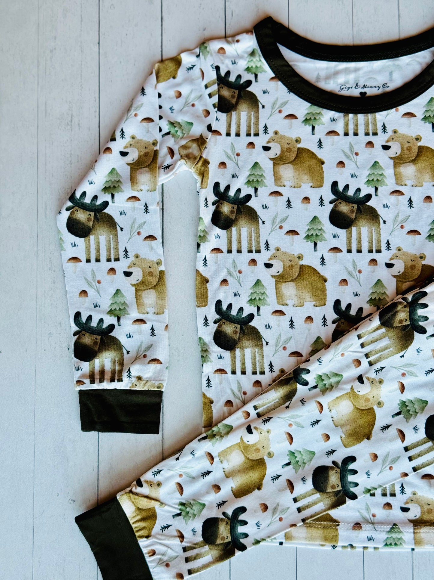 Beary Sleepy Moose Two Piece