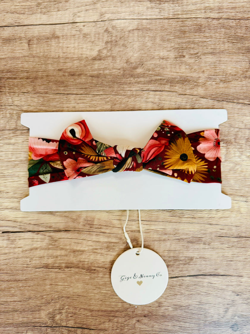 Red Floral Headband