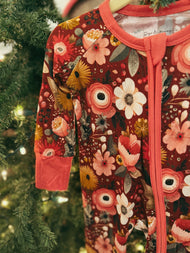 Red Floral Zippy