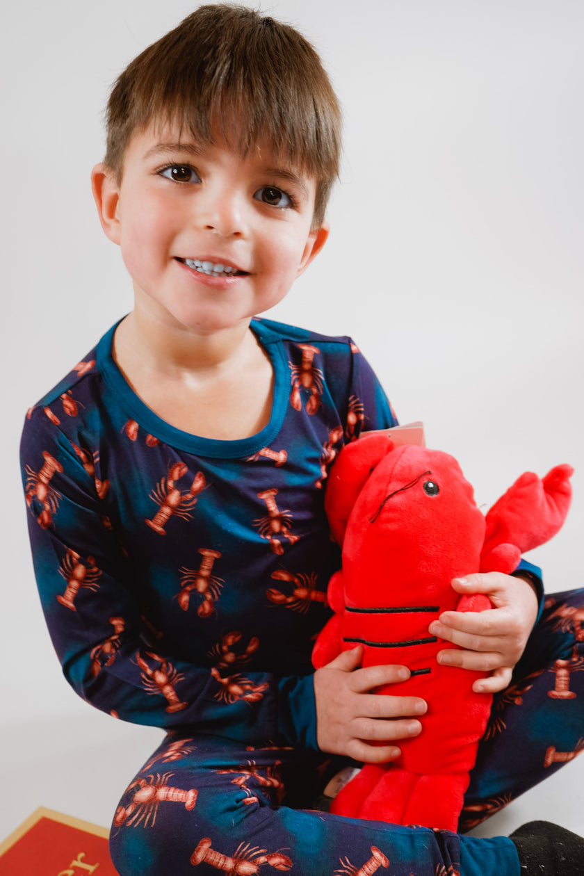 Coastal Maine inspired lobster pajamas for kids