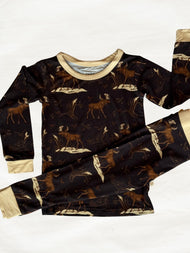 Up On The Allagash Two Piece | Maine Moose Pajamas