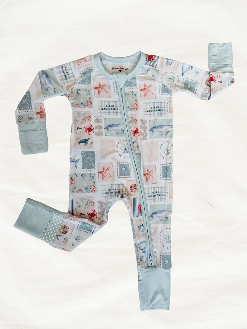Coastal Patchwork Zippy | Coastal Pajamas