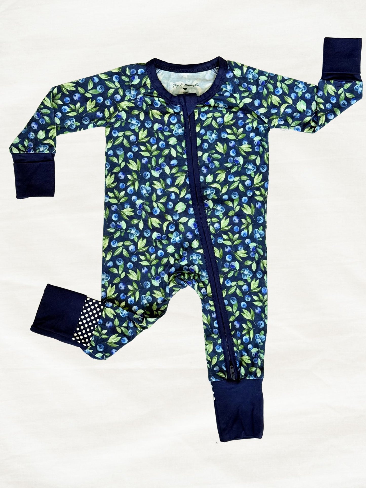 Maine blueberry bamboo zippy pajama