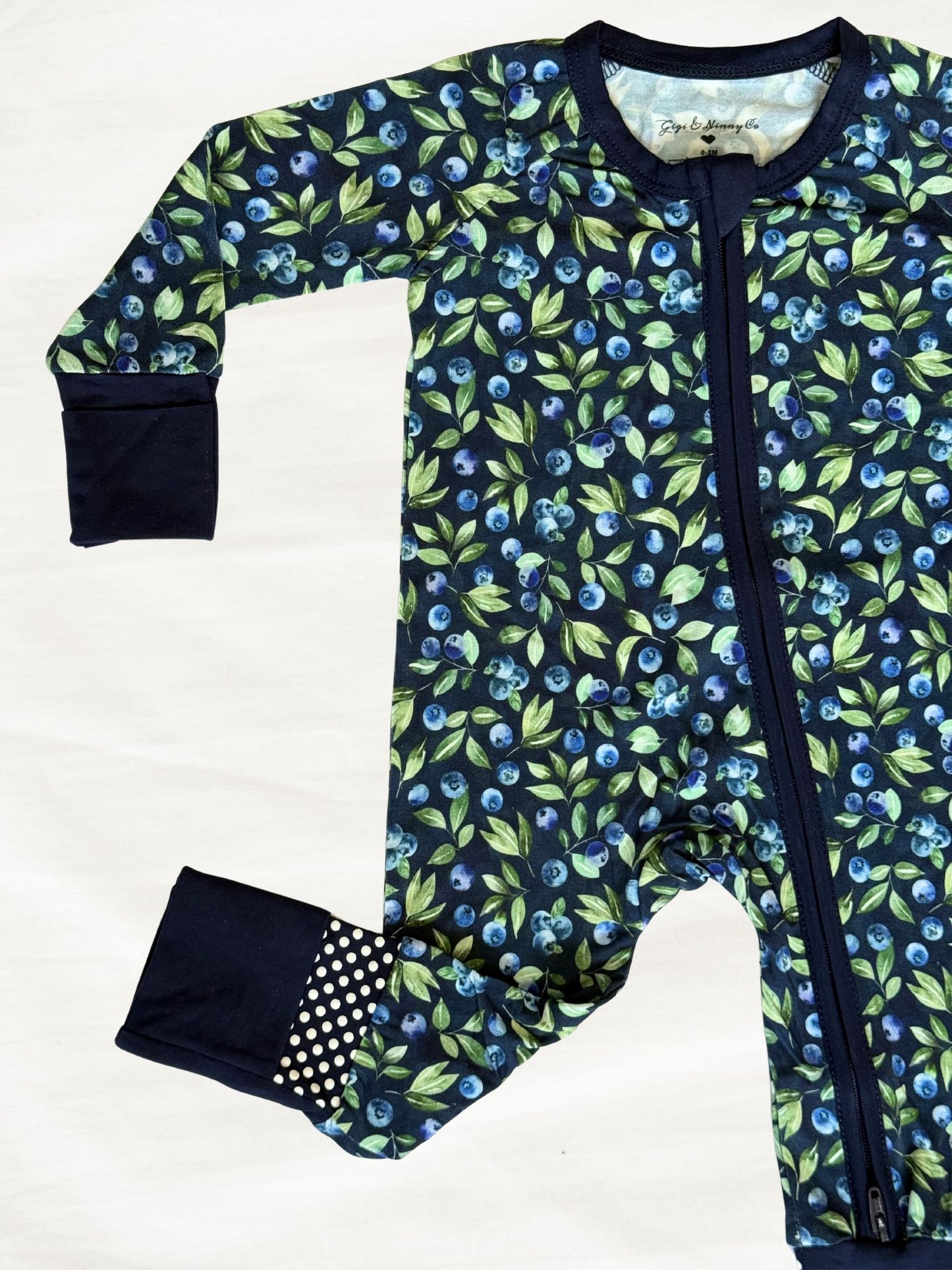 Maine blueberry bamboo zippy pajama