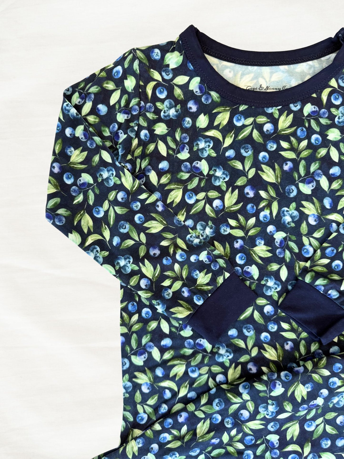 Maine blueberry bamboo zippy pajama