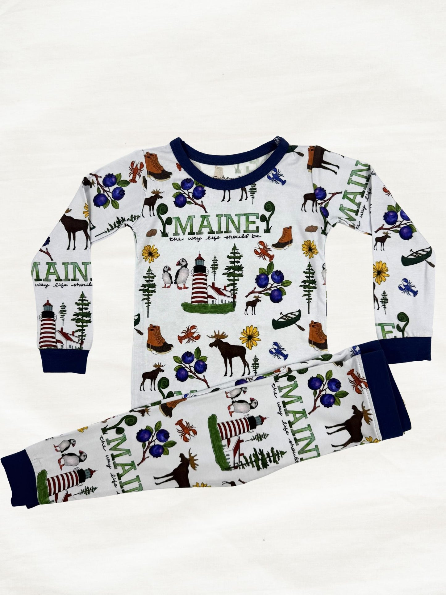 baby & children's Maine themed pajama set