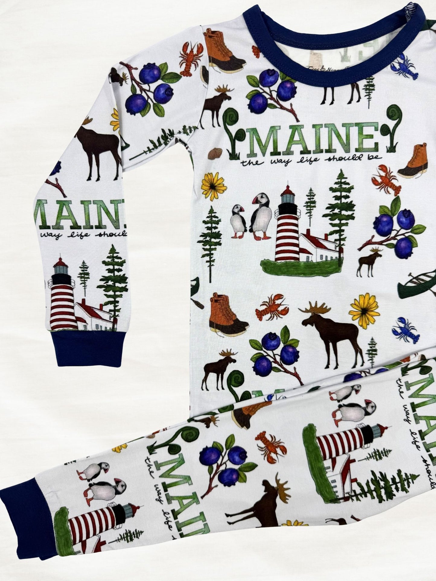 baby & children's Maine themed pajama set