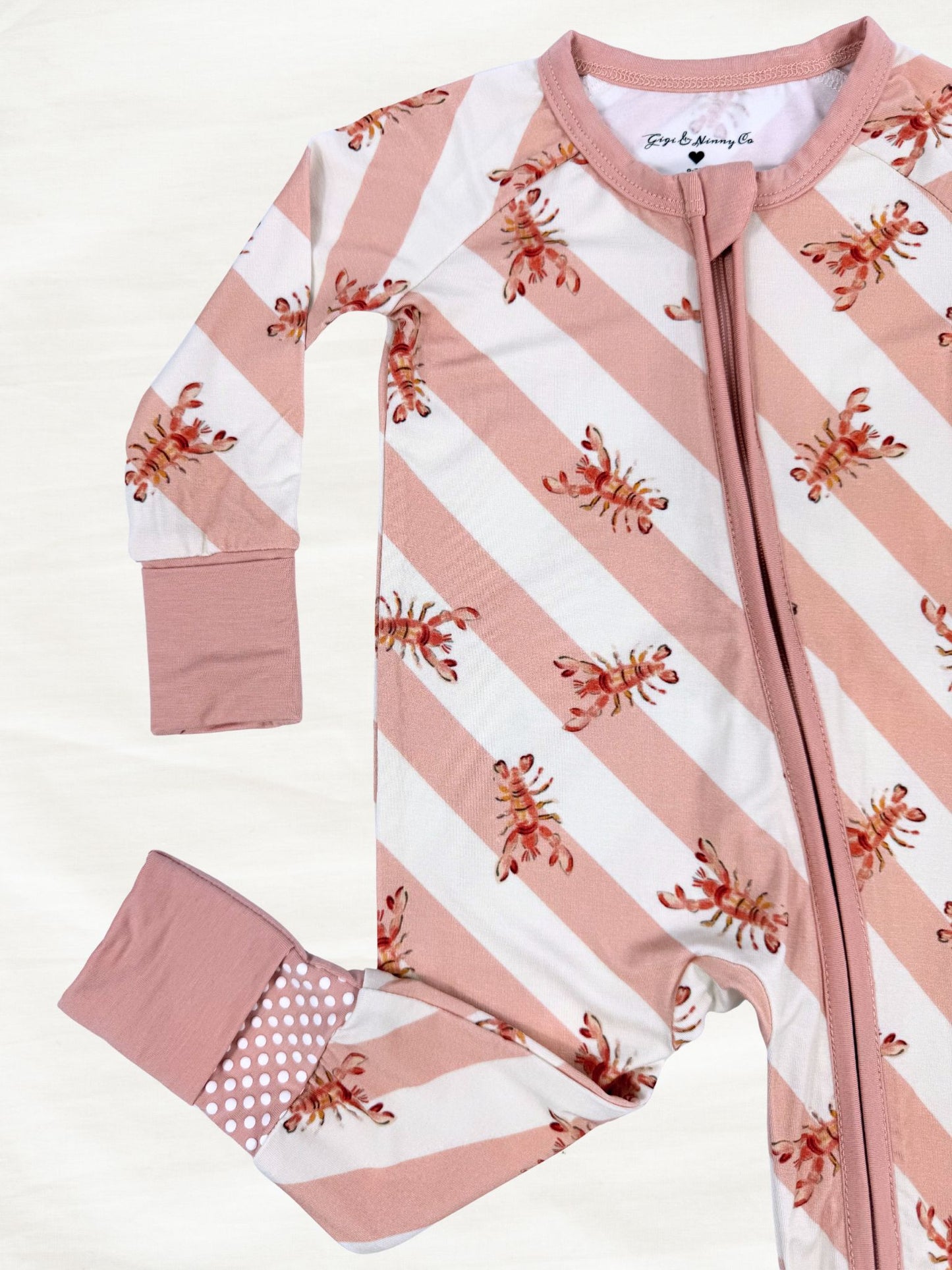 Saltwater Stripes Zippy | Maine Lobster Pajamas