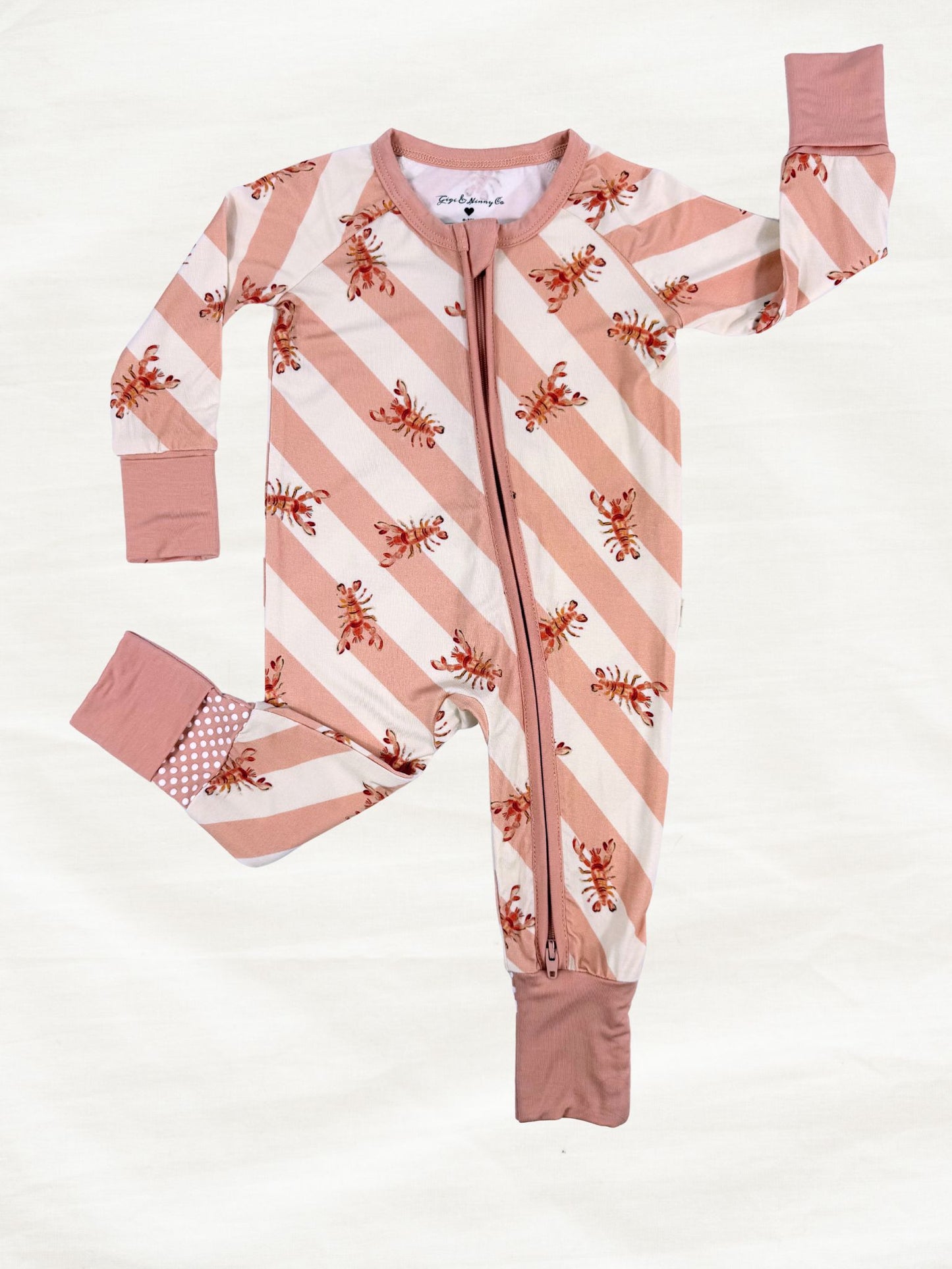 Saltwater Stripes Zippy | Maine Lobster Pajamas