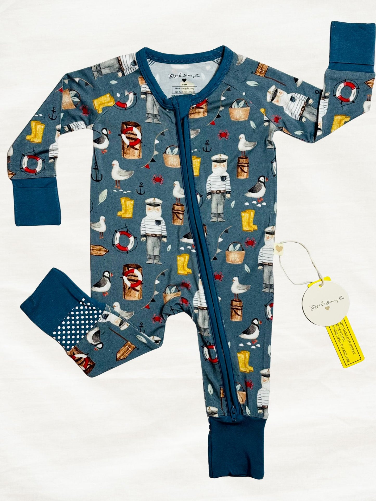 Coastal Maine inspired baby & toddler pajama